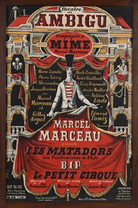 Jacques  Noel : Theatre de Ambigu - Marcel Marceau presente Les Matadores  - Asta La Collezione Enrico e Antonello Falqui. Di padre in figlio una vita nell'arte. - Associazione Nazionale - Case d'Asta italiane