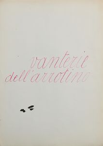 Leonardo   Sinisgalli : Le nuvole del pomeriggio  - Asta La Collezione Enrico e Antonello Falqui. Di padre in figlio una vita nell'arte. - Associazione Nazionale - Case d'Asta italiane