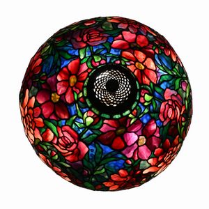 Tiffany Studios New York : Lampada da tavolo telescopica Peony  - Asta La Collezione Enrico e Antonello Falqui. Di padre in figlio una vita nell'arte. - Associazione Nazionale - Case d'Asta italiane