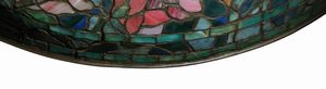 Tiffany Studios New York : Lampada da tavolo telescopica Peony  - Asta La Collezione Enrico e Antonello Falqui. Di padre in figlio una vita nell'arte. - Associazione Nazionale - Case d'Asta italiane