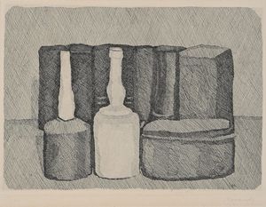 Giorgio Morandi - Natura morta con nove oggetti