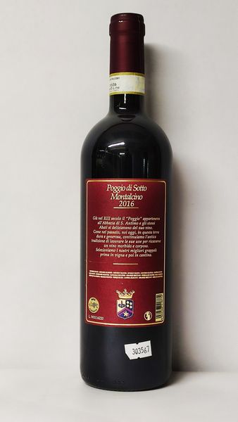 Poggio Di Sotto, Brunello Di Montalcino 2016  - Asta Wine & Spirits Flower Spring - Associazione Nazionale - Case d'Asta italiane