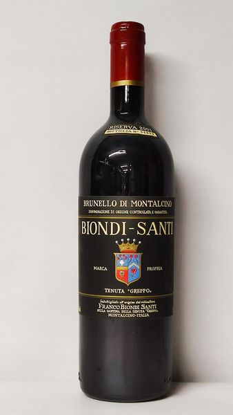 Biondi Santi Riserva, Brunello di Montalcino 2001  - Asta Wine & Spirits Flower Spring - Associazione Nazionale - Case d'Asta italiane