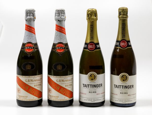 Taittinger, Champagne Brut Reserve G.H. Mumm, Champagne Cordon Rouge  - Asta Wine & Spirits Flower Spring - Associazione Nazionale - Case d'Asta italiane