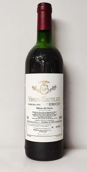 Vega Sicilia Unico, 1970  - Asta Wine & Spirits Flower Spring - Associazione Nazionale - Case d'Asta italiane