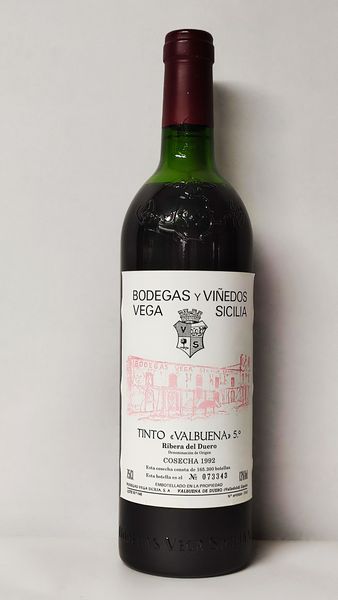 Bodegas Vega Sicilia Valbuena, 1992  - Asta Wine & Spirits Flower Spring - Associazione Nazionale - Case d'Asta italiane