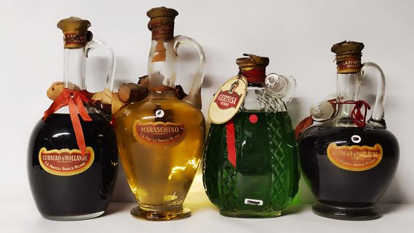 Branca Decanter, Liquori Italiani  - Asta Wine & Spirits Flower Spring - Associazione Nazionale - Case d'Asta italiane