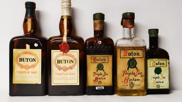 Buton Triple Sec, Liquori  - Asta Wine & Spirits Flower Spring - Associazione Nazionale - Case d'Asta italiane