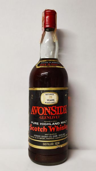 Glenlivet Avonside 39 Years Old 1938, Highland Malt Whisky  - Asta Wine & Spirits Flower Spring - Associazione Nazionale - Case d'Asta italiane