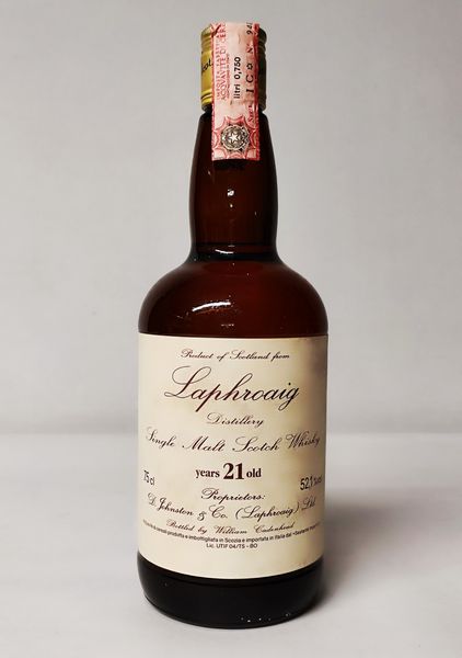 Laphroaig Cadenhead 21 Years Old, Malt Whisky  - Asta Wine & Spirits Flower Spring - Associazione Nazionale - Case d'Asta italiane