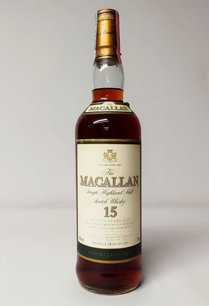 Macallan 15 Years 1985, Single Malt Whisky  - Asta Wine & Spirits Flower Spring - Associazione Nazionale - Case d'Asta italiane