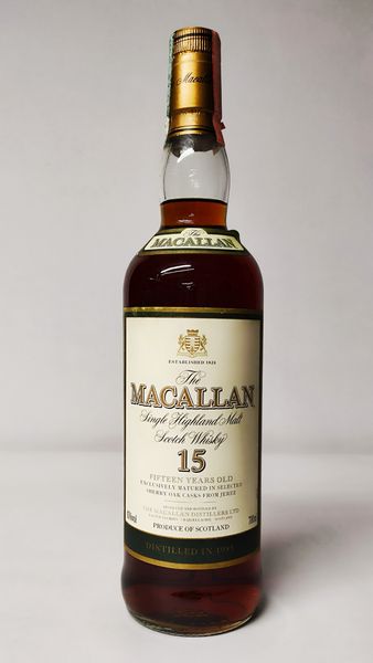 Macallan 15 Years 1985, Single Malt Whisky  - Asta Wine & Spirits Flower Spring - Associazione Nazionale - Case d'Asta italiane