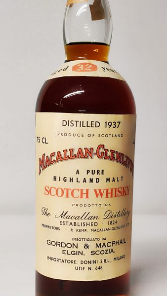 Macallan Glenlivet 32 Years 1937, Malt Whisky  - Asta Wine & Spirits Flower Spring - Associazione Nazionale - Case d'Asta italiane