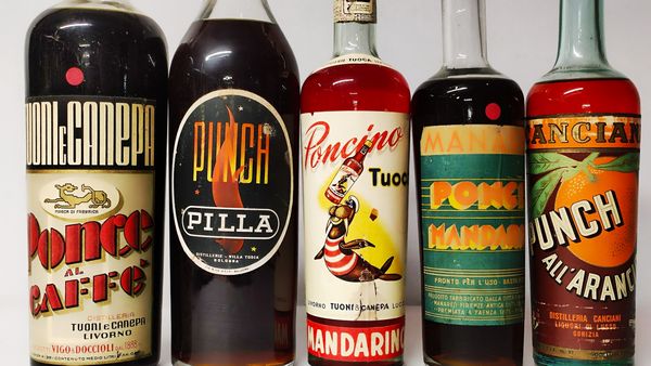 Pilla, Tuoni, Manara, Ganciani, Punch Italiani  - Asta Wine & Spirits Flower Spring - Associazione Nazionale - Case d'Asta italiane