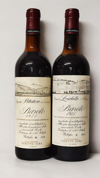 Ceretto Vigneto Zonchetta & Pittatore, Barolo 1971  - Asta Wine & Spirits Flower Spring - Associazione Nazionale - Case d'Asta italiane