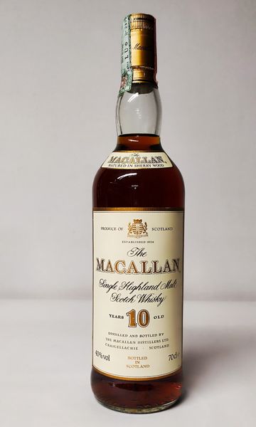 The Macallan 10 Years, Highland Malt Whisky  - Asta Wine & Spirits Flower Spring - Associazione Nazionale - Case d'Asta italiane