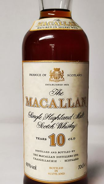 The Macallan 10 Years, Highland Malt Whisky  - Asta Wine & Spirits Flower Spring - Associazione Nazionale - Case d'Asta italiane