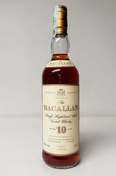 The Macallan 10 Years, Highland Malt Whisky  - Asta Wine & Spirits Flower Spring - Associazione Nazionale - Case d'Asta italiane