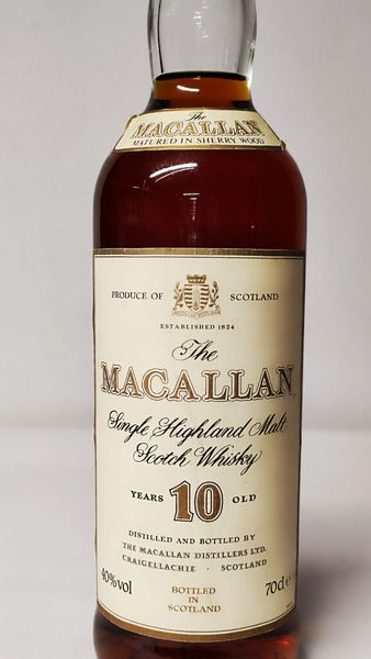 The Macallan 10 Years, Highland Malt Whisky  - Asta Wine & Spirits Flower Spring - Associazione Nazionale - Case d'Asta italiane