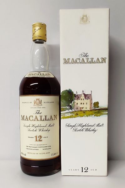 The Macallan 12 Years, Highland Malt Whisky  - Asta Wine & Spirits Flower Spring - Associazione Nazionale - Case d'Asta italiane