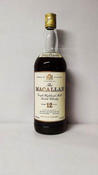 The Macallan 12 Years, Highland Malt Whisky  - Asta Wine & Spirits Flower Spring - Associazione Nazionale - Case d'Asta italiane