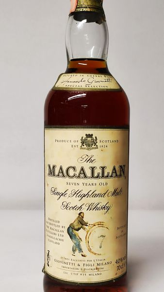 The Macallan 7 Years, Highland Malt Whisky  - Asta Wine & Spirits Flower Spring - Associazione Nazionale - Case d'Asta italiane