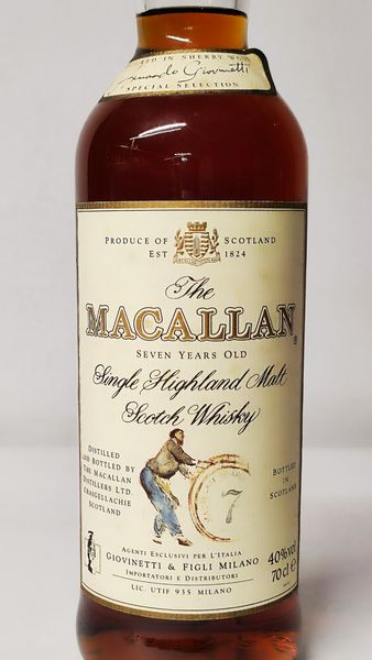 The Macallan 7 Years, Highland Malt Whisky  - Asta Wine & Spirits Flower Spring - Associazione Nazionale - Case d'Asta italiane