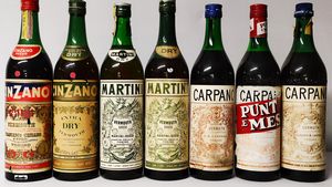 Cinzano, Martini, Carpano, Vermouth Italiani  - Asta Wine & Spirits Flower Spring - Associazione Nazionale - Case d'Asta italiane