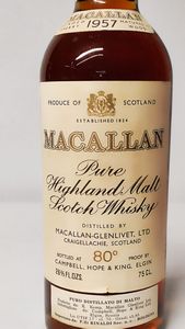 Macallan 1957, Pure Highland Malt Whisky  - Asta Wine & Spirits Flower Spring - Associazione Nazionale - Case d'Asta italiane