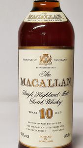 The Macallan 10 Years, Highland Malt Whisky  - Asta Wine & Spirits Flower Spring - Associazione Nazionale - Case d'Asta italiane