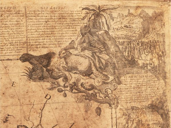 PAOLO PETRINI : L'Africa dedicata all'Illustrissimo Principe Carmine Niccol Caracciolo [...], Napoli 1700  - Asta Una casa a Verona - Associazione Nazionale - Case d'Asta italiane