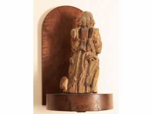 Figura in legno laccato e dorato  - Asta Una casa a Verona - Associazione Nazionale - Case d'Asta italiane