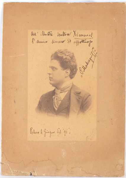 Mascagni, Pietro (Livorno, 7 dicembre 1863 – Roma, 2 agosto 1945)  - Asta Memorabilia storici e cinematografici - Associazione Nazionale - Case d'Asta italiane