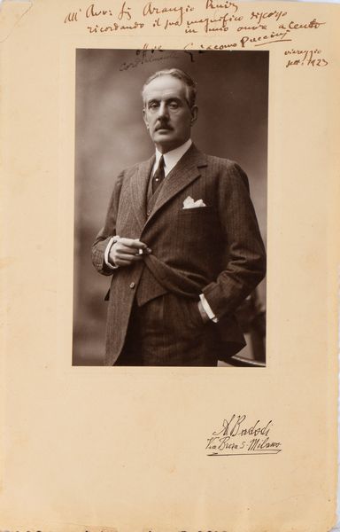 Puccini, Giacomo (Lucca, 22 dicembre 1858 – Bruxelles, 29 novembre 1924)  - Asta Memorabilia storici e cinematografici - Associazione Nazionale - Case d'Asta italiane