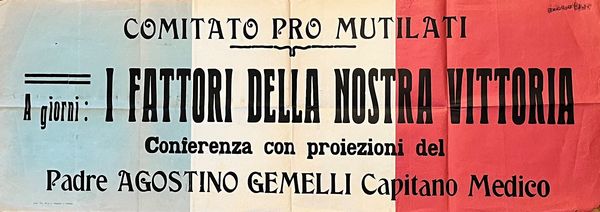 Padre Gemelli, Agostino (Edoardo Gemelli - Milano, 18 gennaio 1878 – Milano, 15 luglio 1959)  - Asta Memorabilia storici e cinematografici - Associazione Nazionale - Case d'Asta italiane