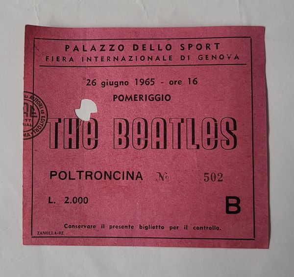 The BEATLES - 1965  - Asta Memorabilia storici e cinematografici - Associazione Nazionale - Case d'Asta italiane