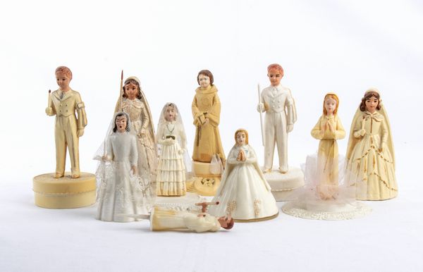 Collezione figurine, personaggi per matrimonio, comunione  - Asta Memorabilia storici e cinematografici - Associazione Nazionale - Case d'Asta italiane