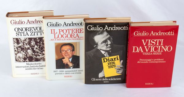 Andreotti, Giulio (Roma, 14 gennaio 1919 – Roma, 6 maggio 2013)  - Asta Memorabilia storici e cinematografici - Associazione Nazionale - Case d'Asta italiane