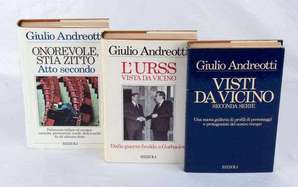 Andreotti, Giulio (Roma, 14 gennaio 1919 – Roma, 6 maggio 2013)  - Asta Memorabilia storici e cinematografici - Associazione Nazionale - Case d'Asta italiane