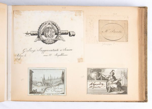 Album contenitore collezione di biglietti da visita  - Asta Memorabilia storici e cinematografici - Associazione Nazionale - Case d'Asta italiane