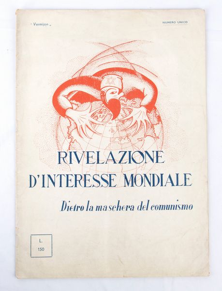 Editoria, Comunismo, Vermijon 1957  - Asta Memorabilia storici e cinematografici - Associazione Nazionale - Case d'Asta italiane