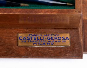 Musica, GIGLI Beniamino, scatola legno e smalti  - Asta Memorabilia storici e cinematografici - Associazione Nazionale - Case d'Asta italiane