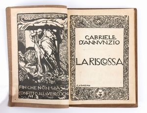 d'annunzio, Gabriele (Pescara, 12 marzo 1863 – Gardone Riviera, 1º marzo 1938)  - Asta Memorabilia storici e cinematografici - Associazione Nazionale - Case d'Asta italiane