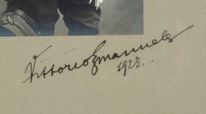 Re Vittorio Emanuele III , (Vittorio Emanuele Ferdinando Maria Gennaro di Savoia; Napoli, 11 novembre 1869 – Alessandria d'Egitto, 28 dicembre 1947)  - Asta Memorabilia storici e cinematografici - Associazione Nazionale - Case d'Asta italiane