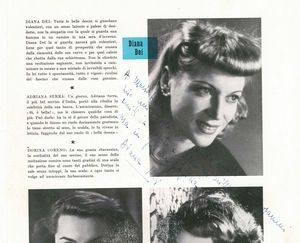 TOTO' - Diana Dei - Mario Riva  - Asta Memorabilia storici e cinematografici - Associazione Nazionale - Case d'Asta italiane