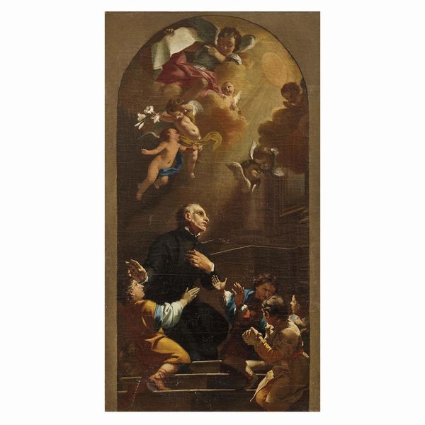 Scuola romana, sec. XVIII  - Asta DIPINTI ANTICHI E OPERE DI ECCEZIONALE INTERESSE STORICO ARTISTICO - Associazione Nazionale - Case d'Asta italiane