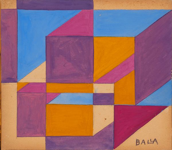 Giacomo Balla : Forzeblocco  - Asta Arte Moderna e Contemporanea - Associazione Nazionale - Case d'Asta italiane