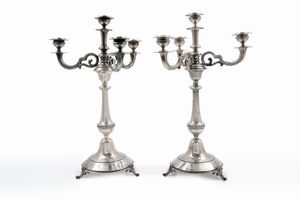 Vincenz Czokally - Coppia di candelabri