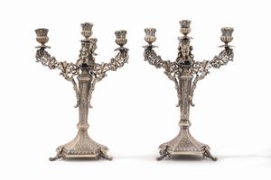 Broggi - Coppia di candelabri