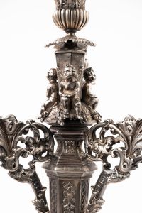 Broggi : Coppia di candelabri  - Asta Argenti - Associazione Nazionale - Case d'Asta italiane